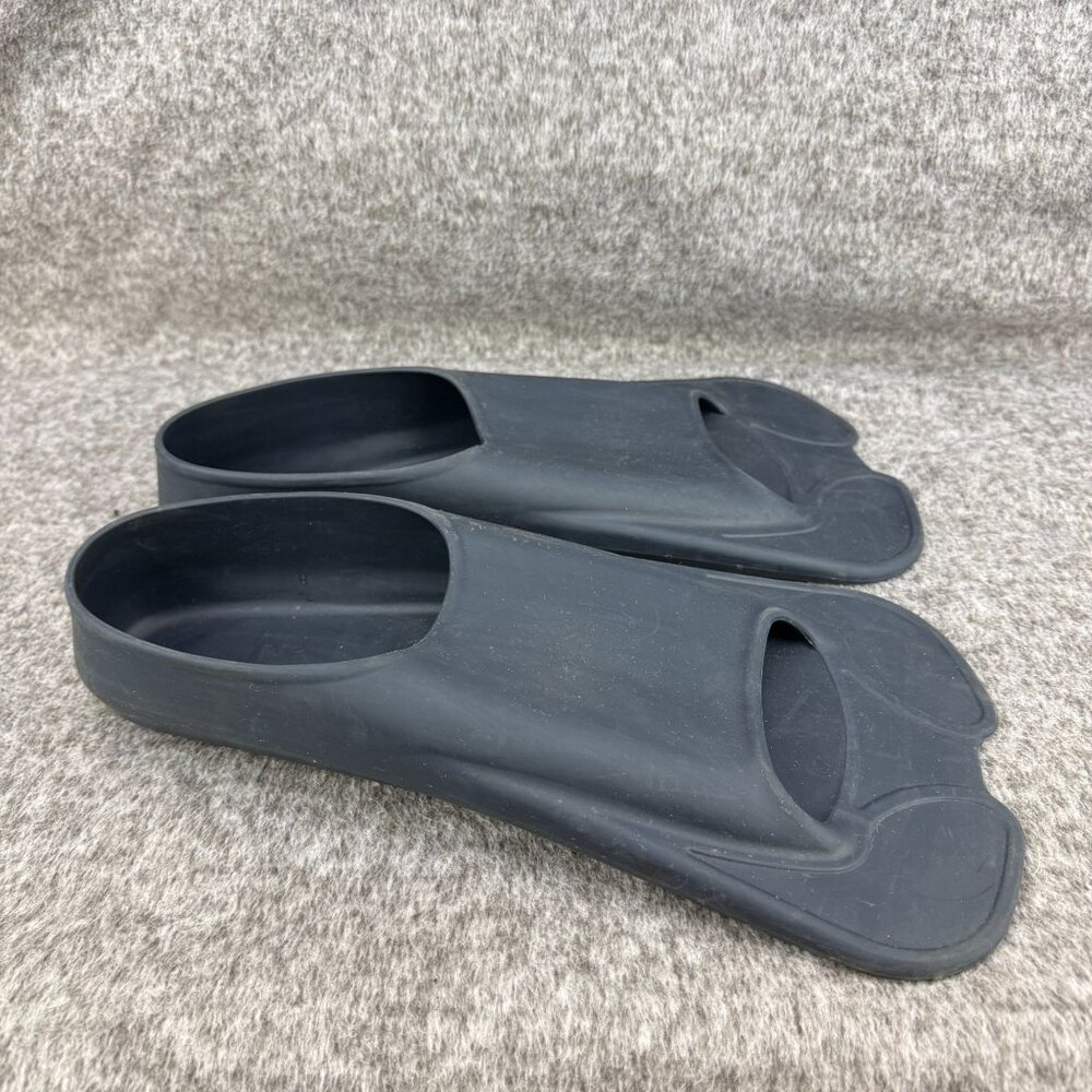✅Male 11.5-13 Female 12.5-14 Blue Rubber Swim Training Fins Lightweight Flexible